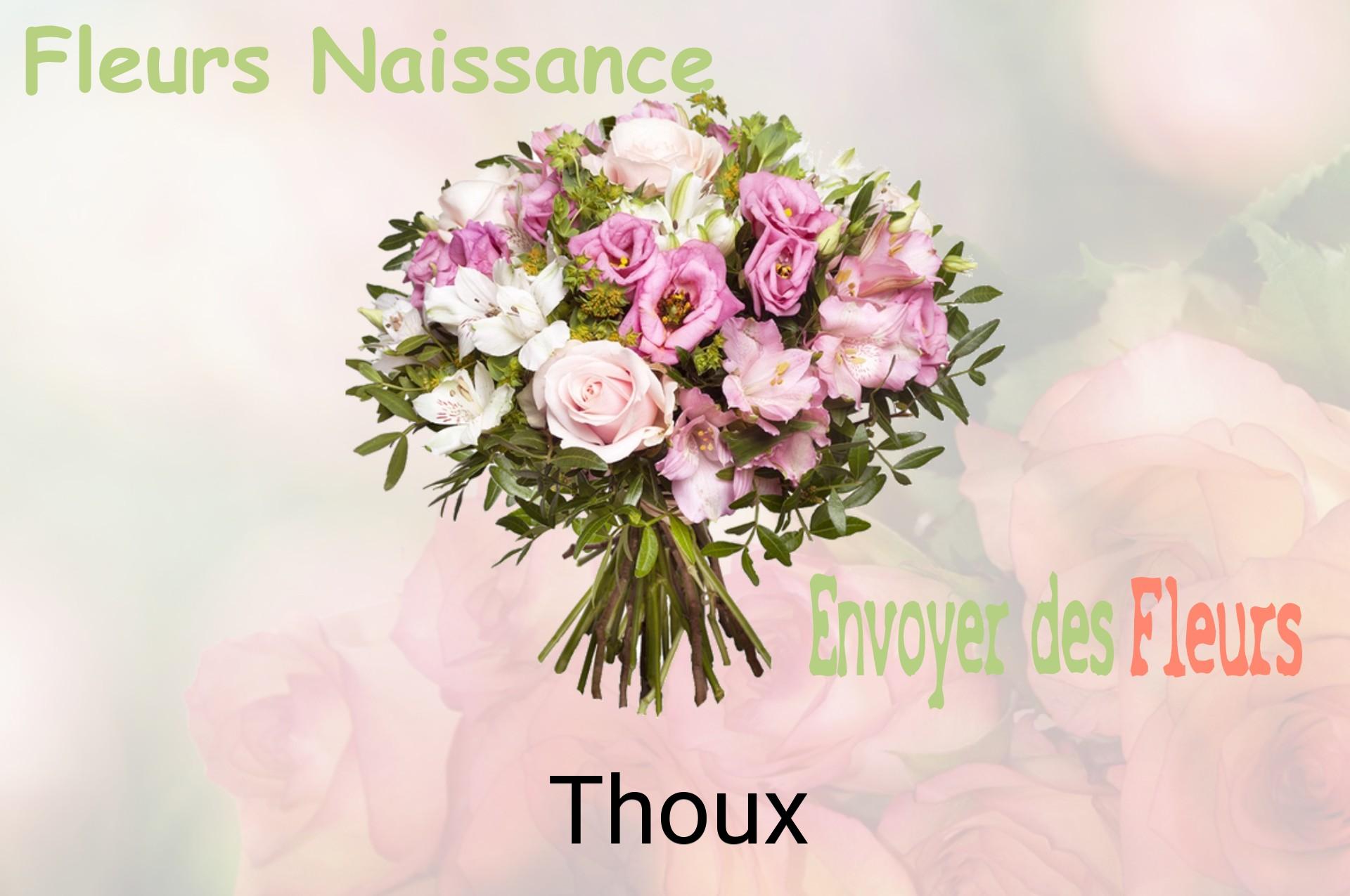Bouquet de fleurs de naissance livré à Thoux